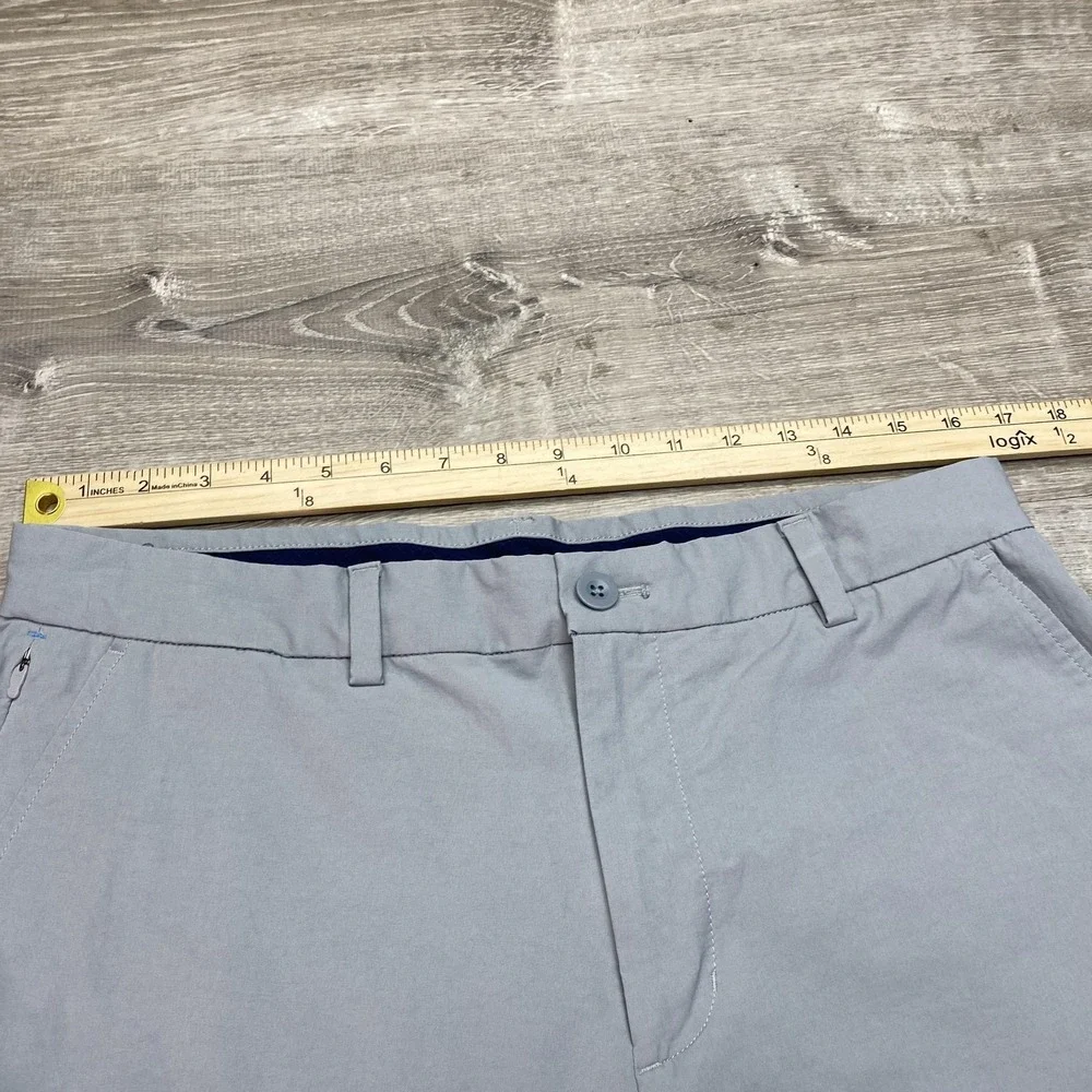 Vineyard Vines Shorts On-The-Go Mens 33‎ Gray Cotton Nylon Performance Golf 9